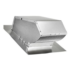 ALUMINUM ROOF CAP W/ DAMPER and SCREEN