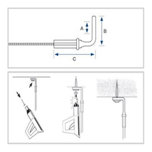 1/4" 90 Degree Eyelet Cable with HangPro No. 2 (10 per bag)