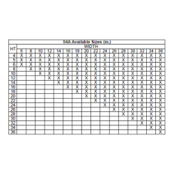 94A Steel Return Air Grille, 35-degree Fixed Blade (No Damper)