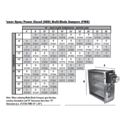 PMB Power Open/Power Closed (OBD) Damper