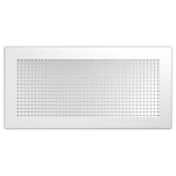 Shoemaker 600T Aluminum Lattice 2x2 T-Bar Return Air Grille w/ Square Collar