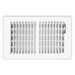 Shoemaker 855-0 10x6 Stamped Face Baseboard Supply Register  1/2