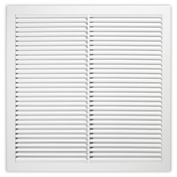 Shoemaker 935T Fixed 45 Degree Steel Blade 2x2 T-Bar Return w/ Square Collar