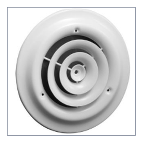16 Steel Round Diffuser - Bright White