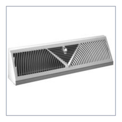 406 Steel Baseboard Diffuser 4.5in high