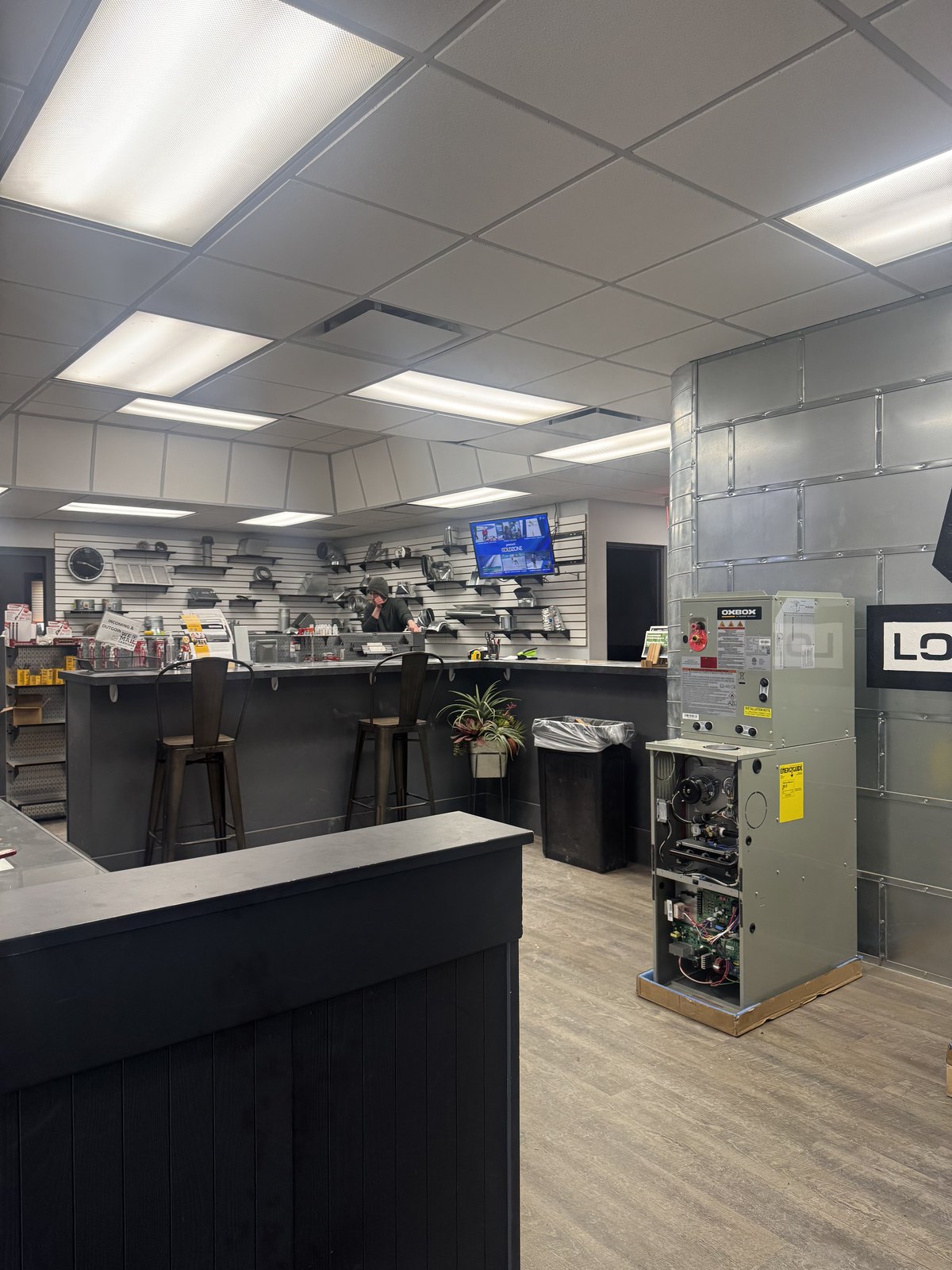 Long Supply showroom and product display area