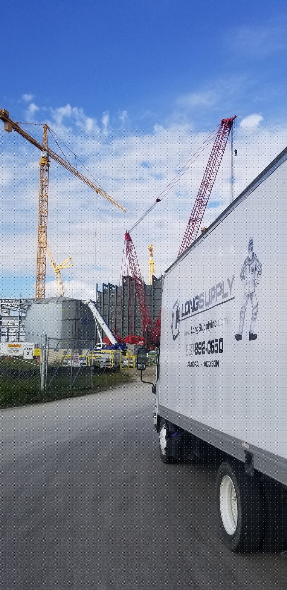 Long Supply Delivery Truck